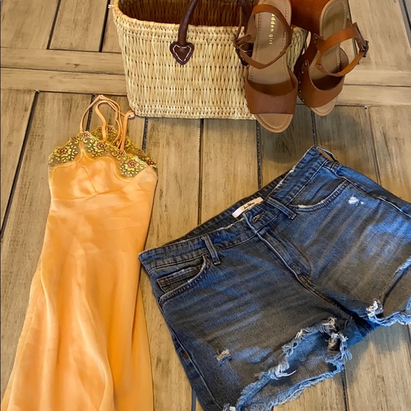 Vintage yellow slip dress by Duloren - Picture 5 of 11